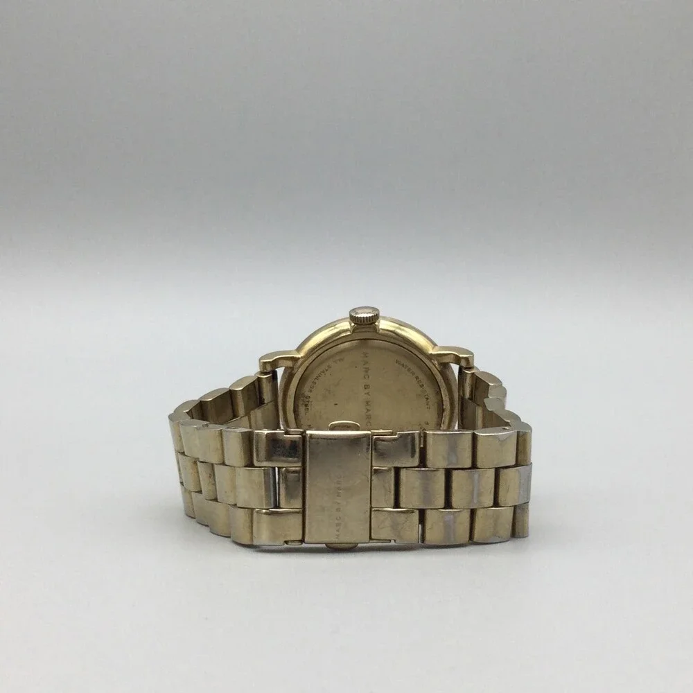 Marc By Marc Jacobs Womens Watch 36mm Gold Tone Bracelet MBM3243